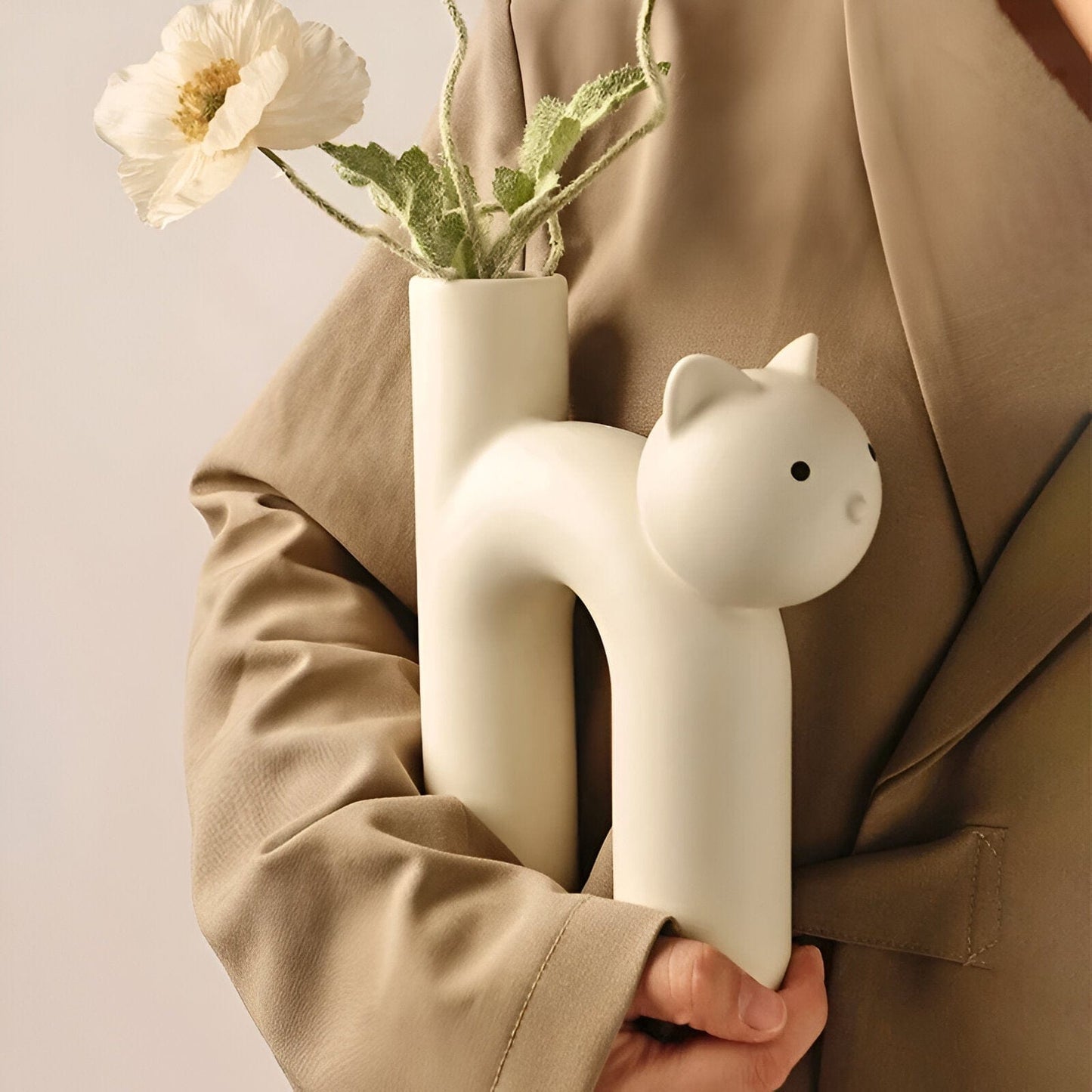 Cat Flower Vase