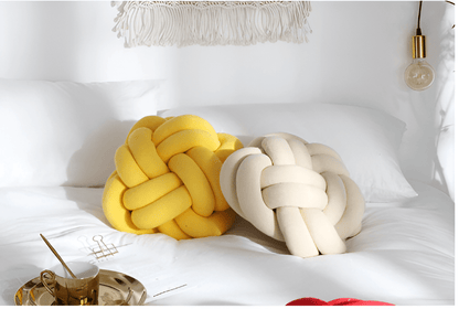 Six Knot Cotton Pillow