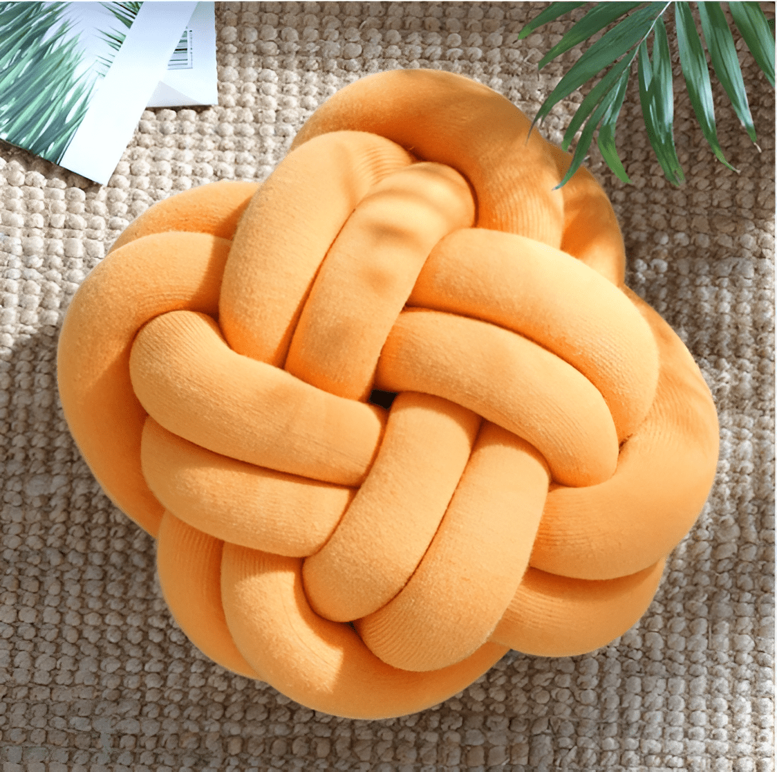 Six Knot Cotton Pillow