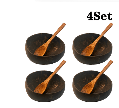 Coconut Bowl Spoon Set