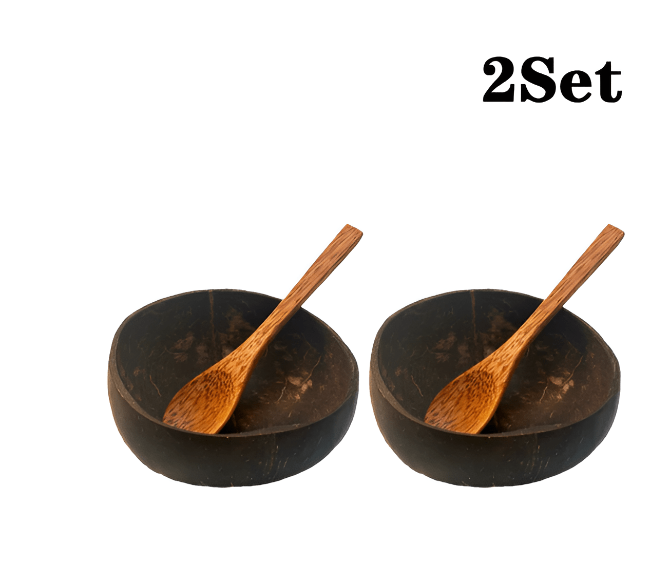 Coconut Bowl Spoon Set