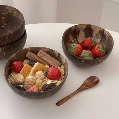 Coconut Bowl Spoon Set