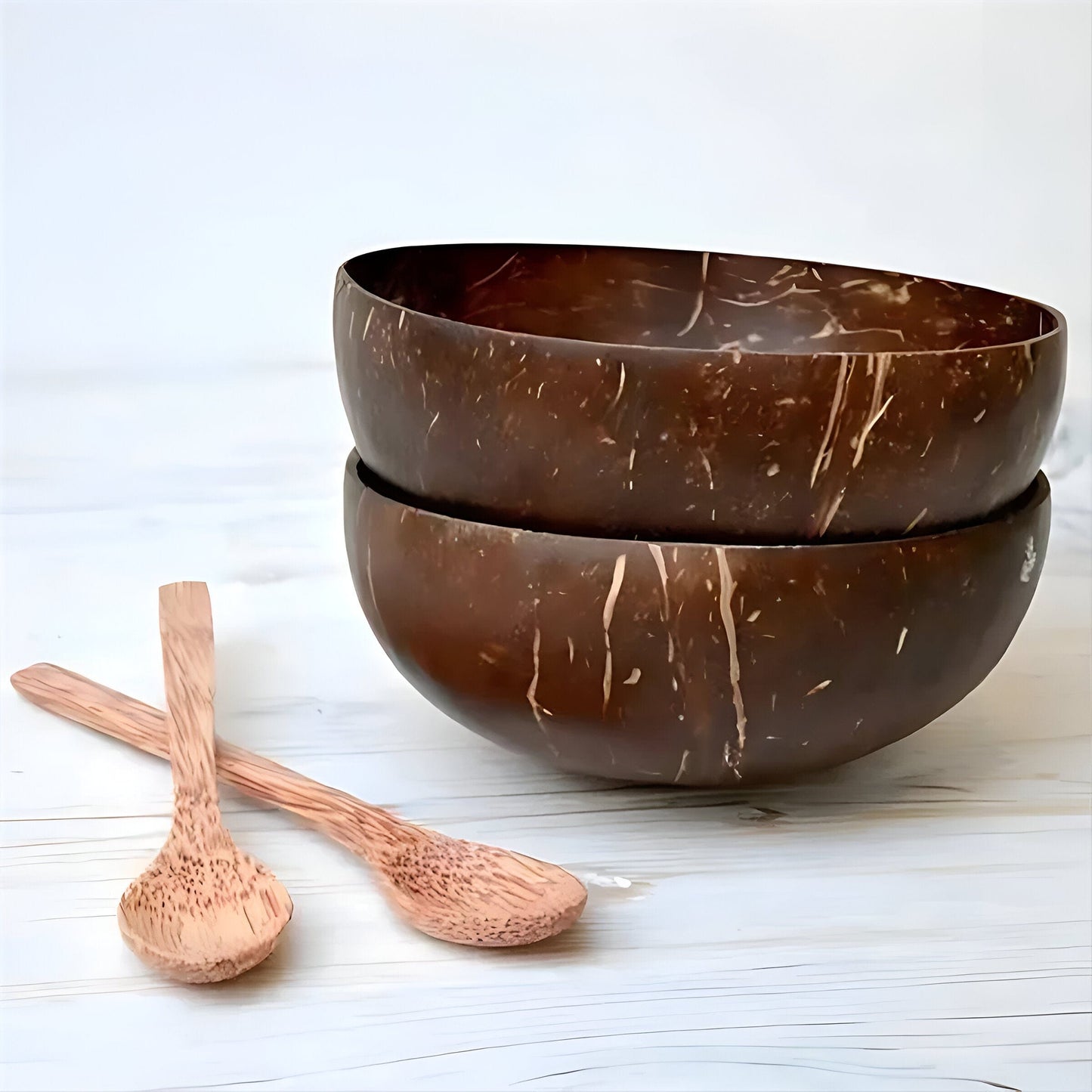 Coconut Bowl Spoon Set