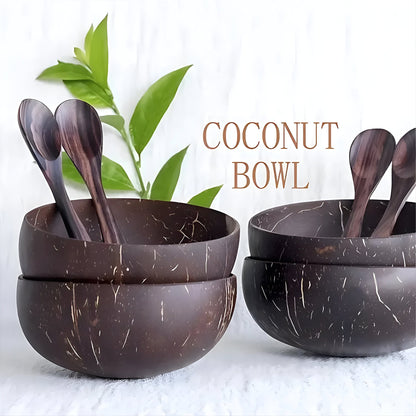 Coconut Bowl Spoon Set