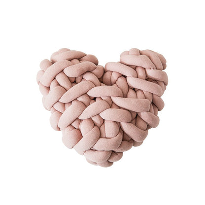  Valentine Heart Chunky Knot Throw Pillow Cushion