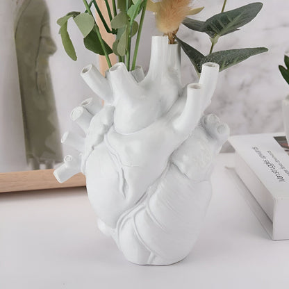 Anatomical Heart Ceramic Vase