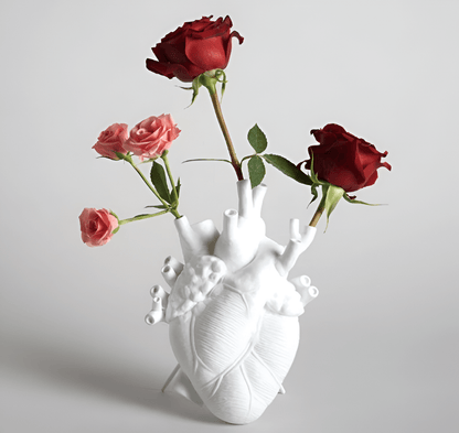 Anatomical Heart Ceramic Vase