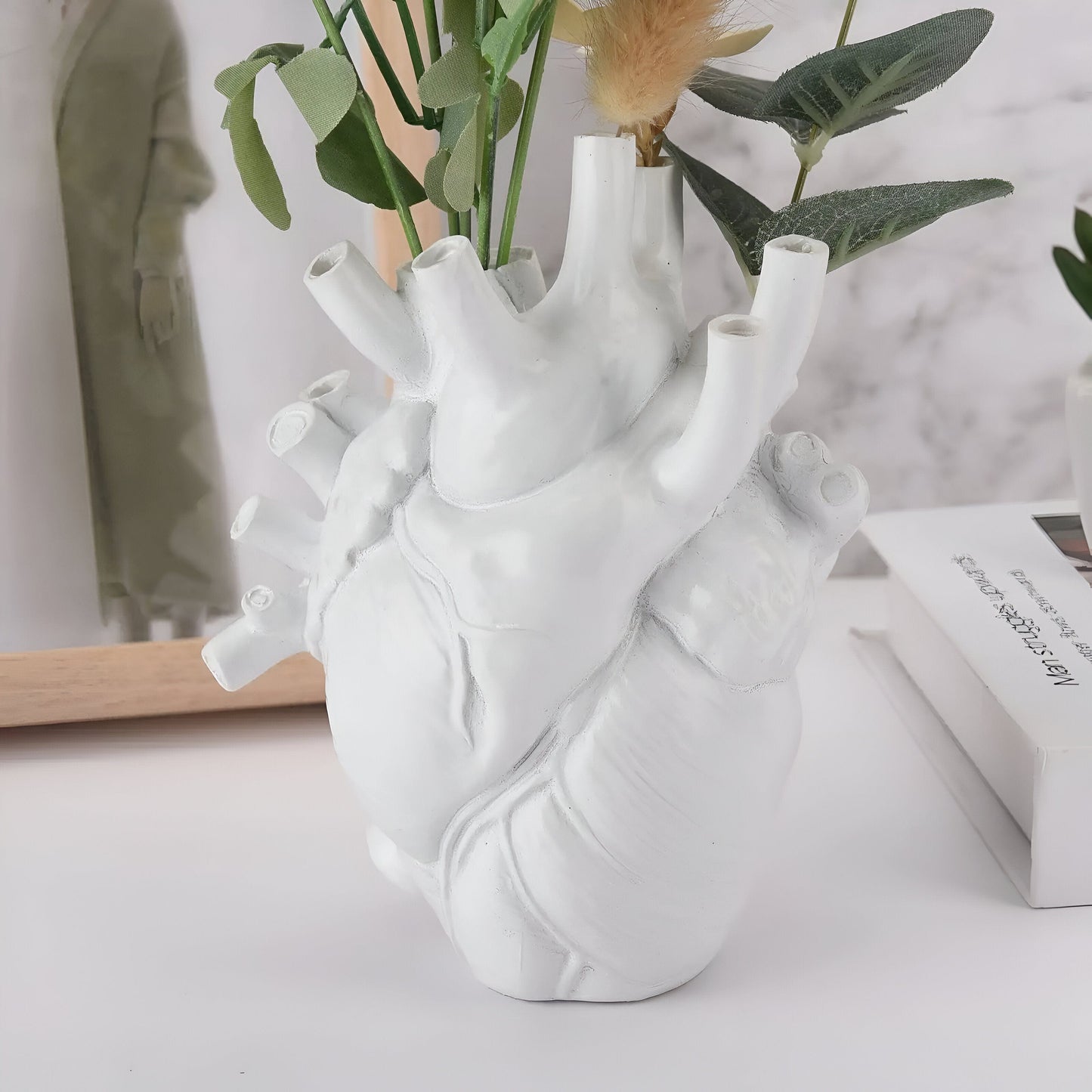 Anatomical Heart Ceramic Vase