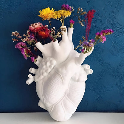 Anatomical Heart Ceramic Vase