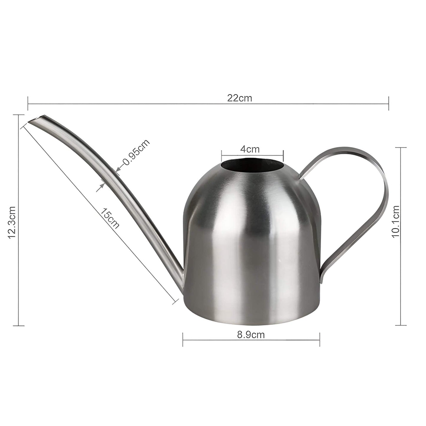 Gooseneck Dome Stainless Steel Watering Can