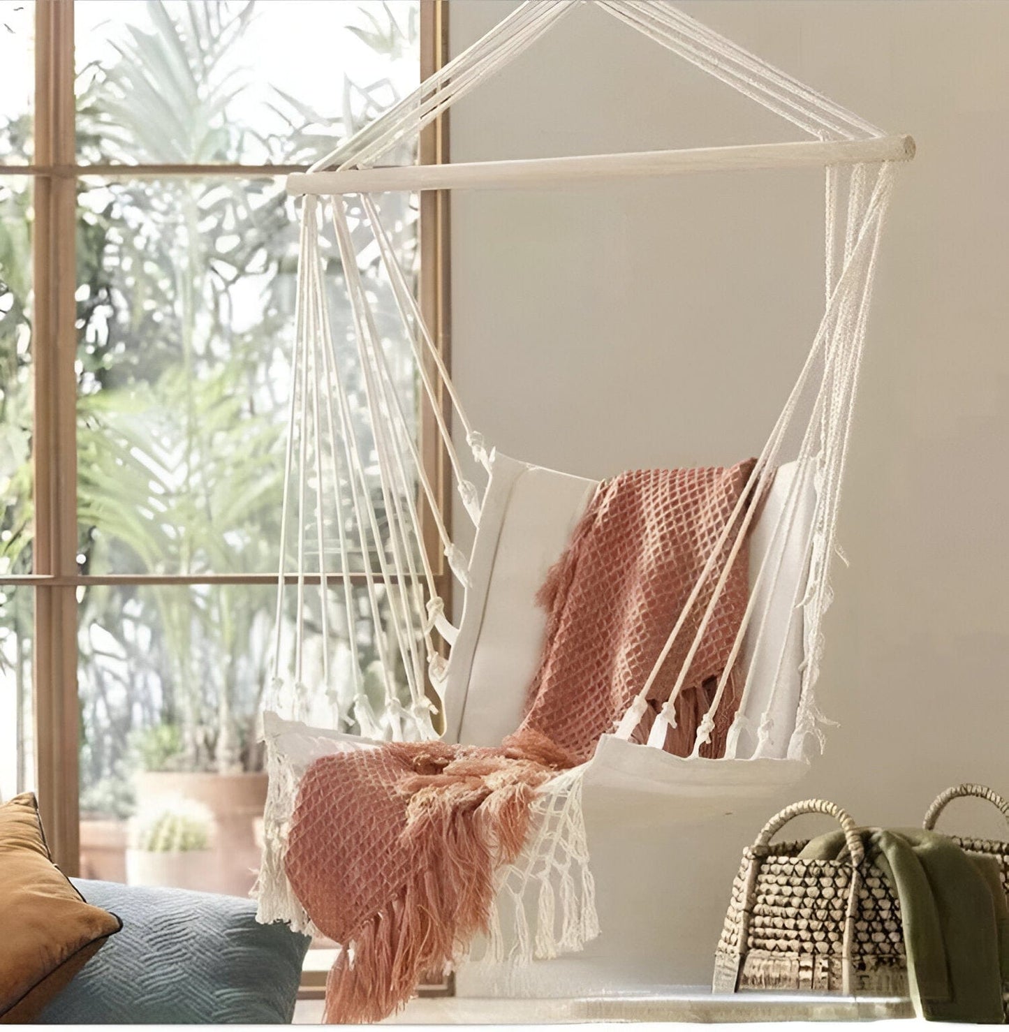 Handmade Macrame Hanging Hammock Swing Chair