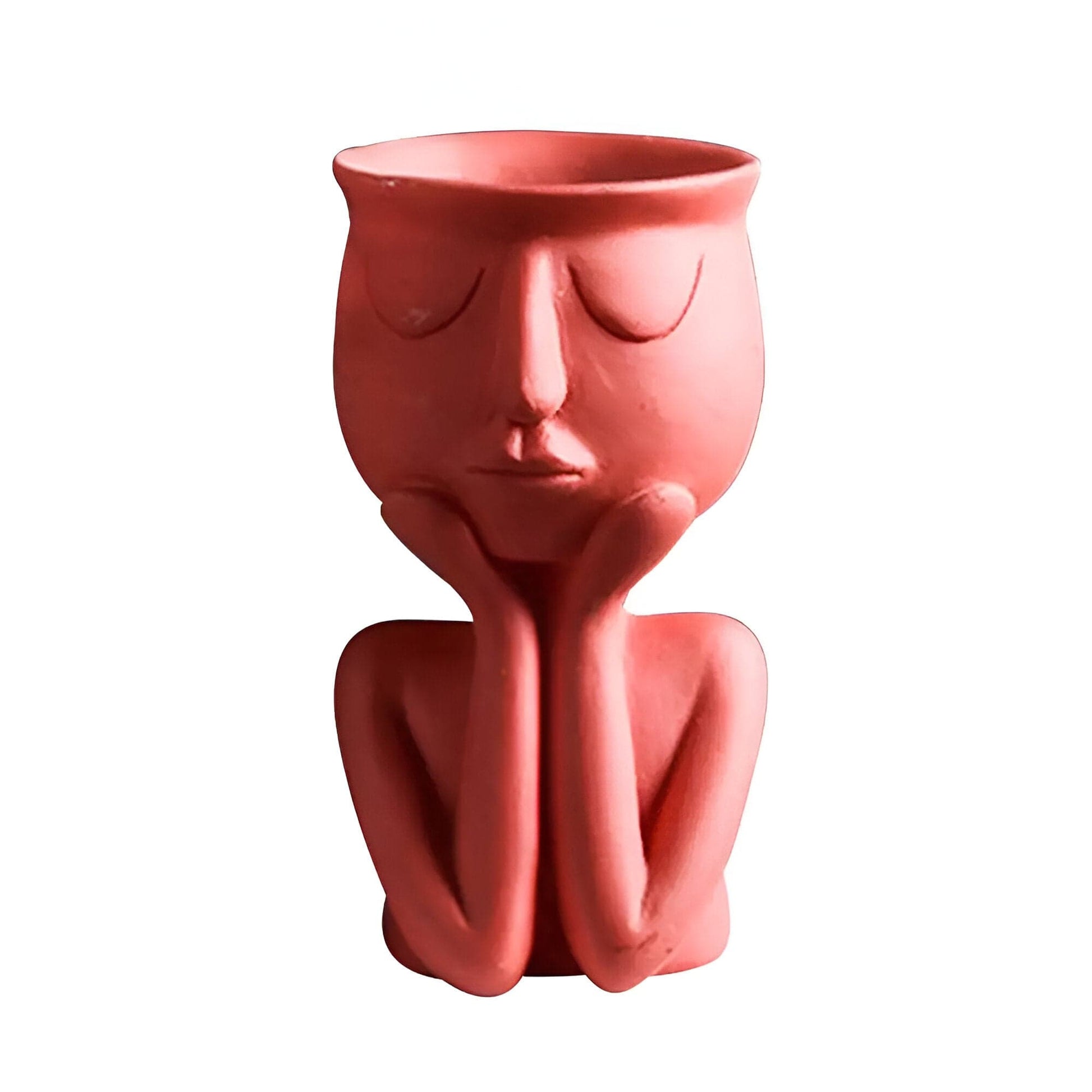 Cupping Face Resting Ceramic Planter