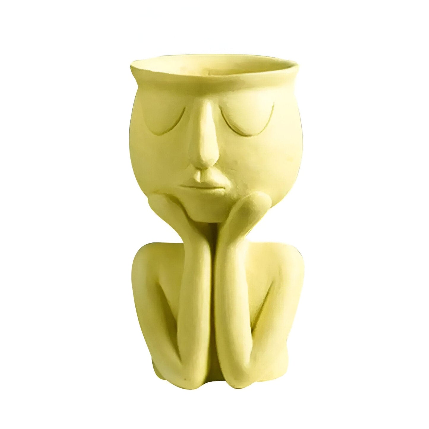 Cupping Face Resting Ceramic Planter