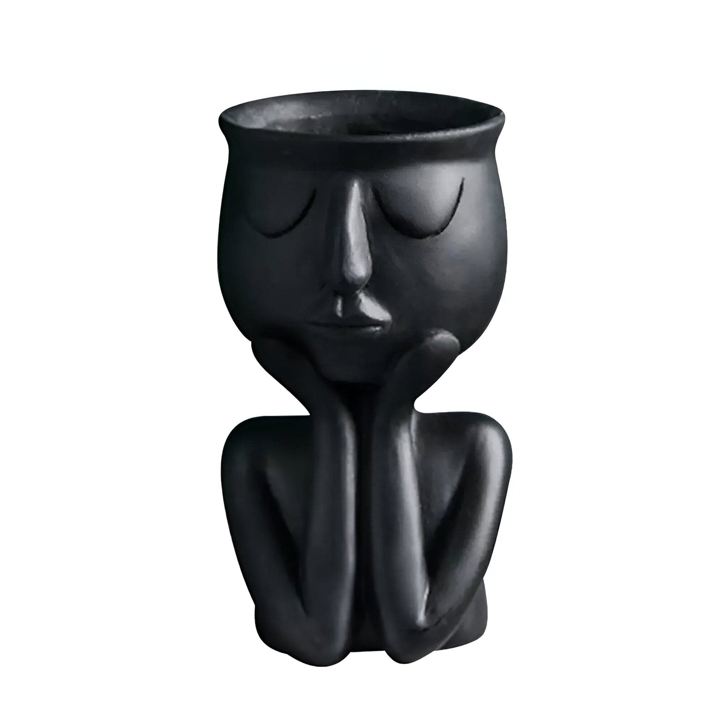 Cupping Face Resting Ceramic Planter