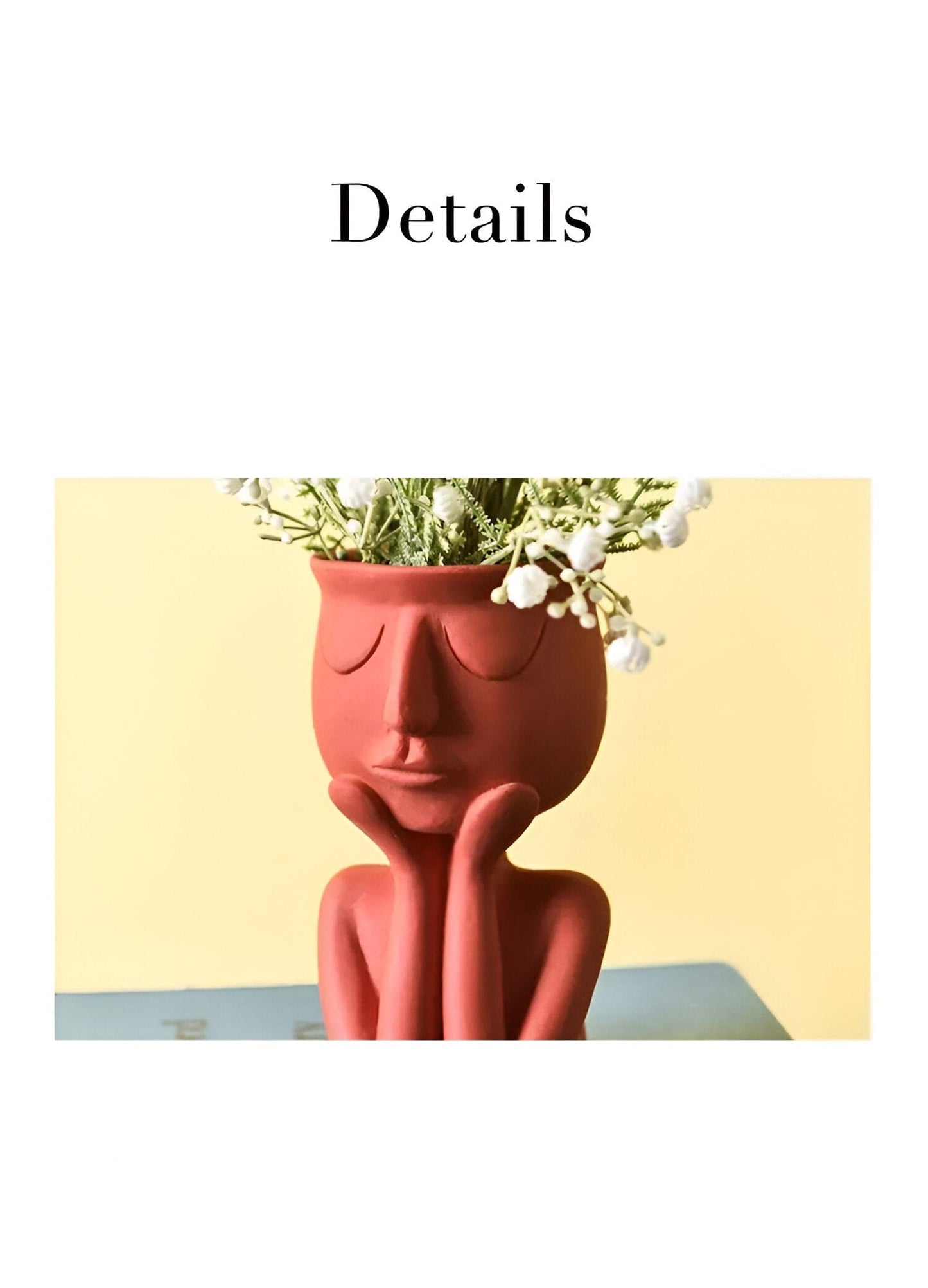 Cupping Face Resting Ceramic Planter