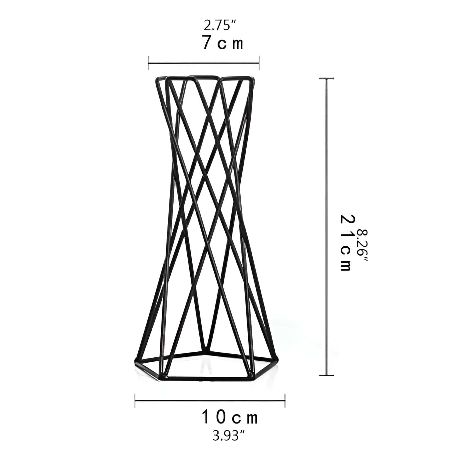 Twisted Geometric Metal Air Plant Stand