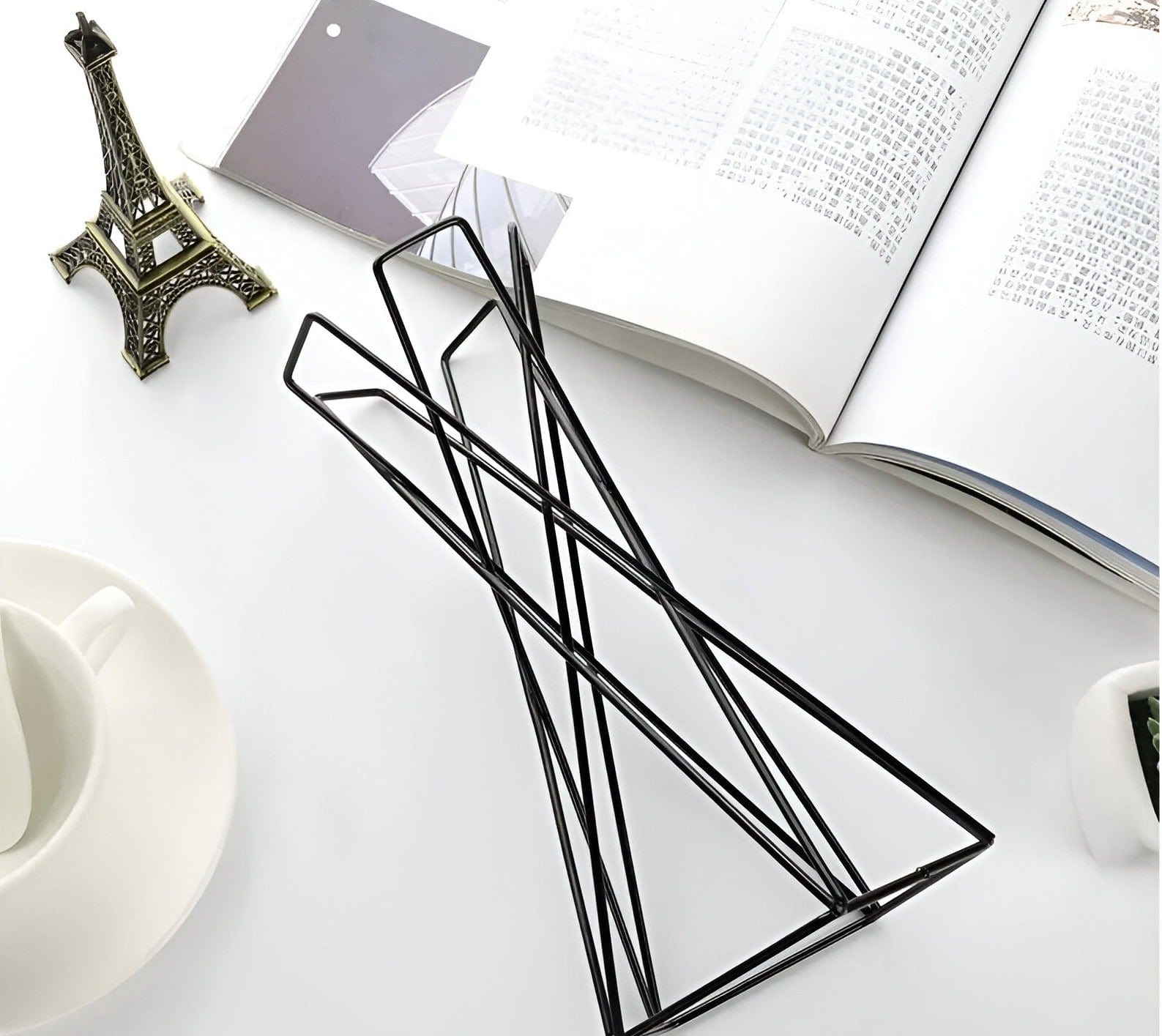 Twisted Geometric Metal Air Plant Stand