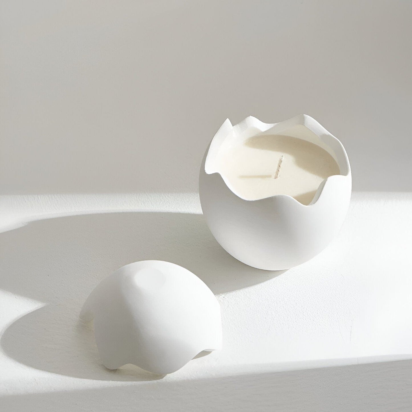 Elegant Irregular Egg Candle