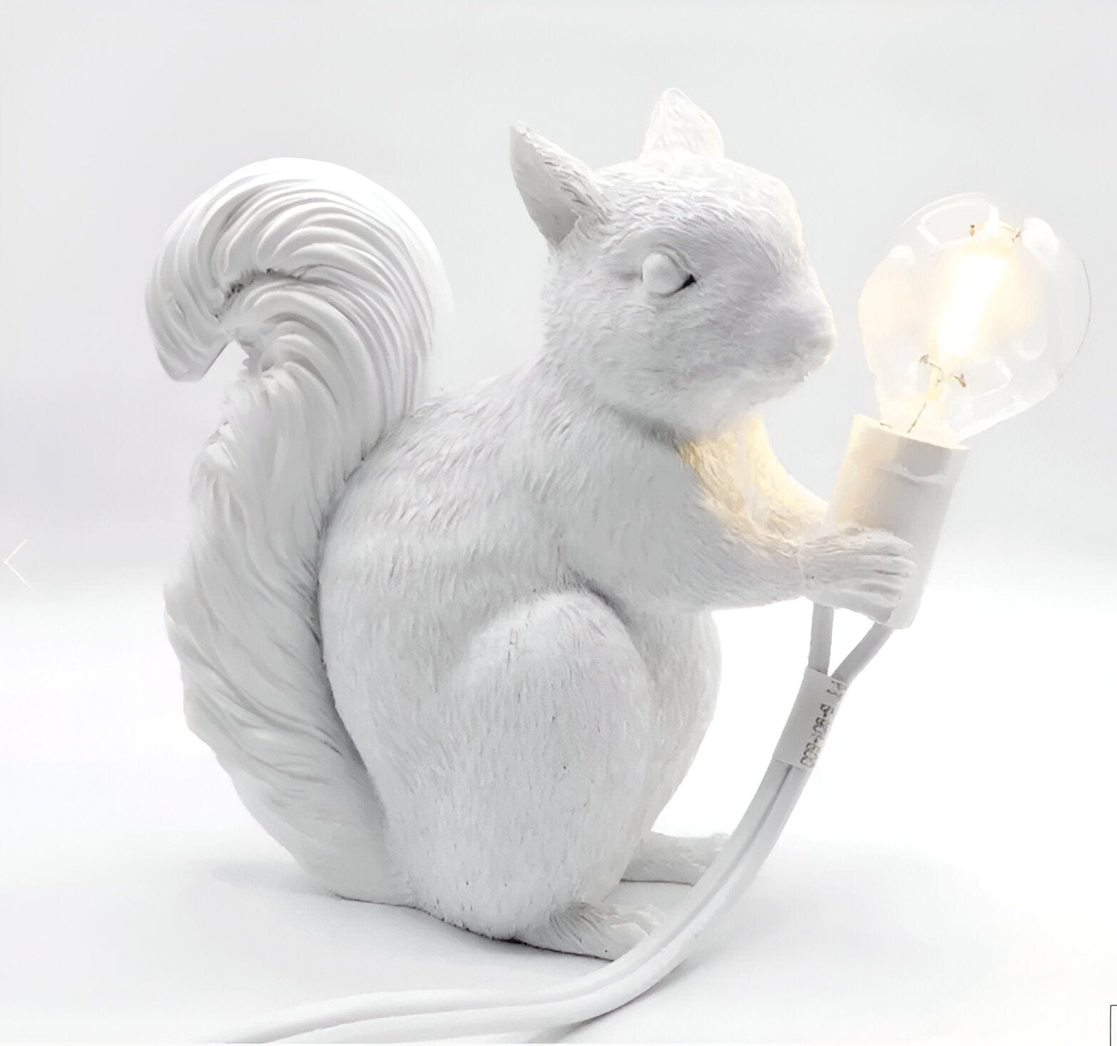 Resin LED Squirrel Table Lights