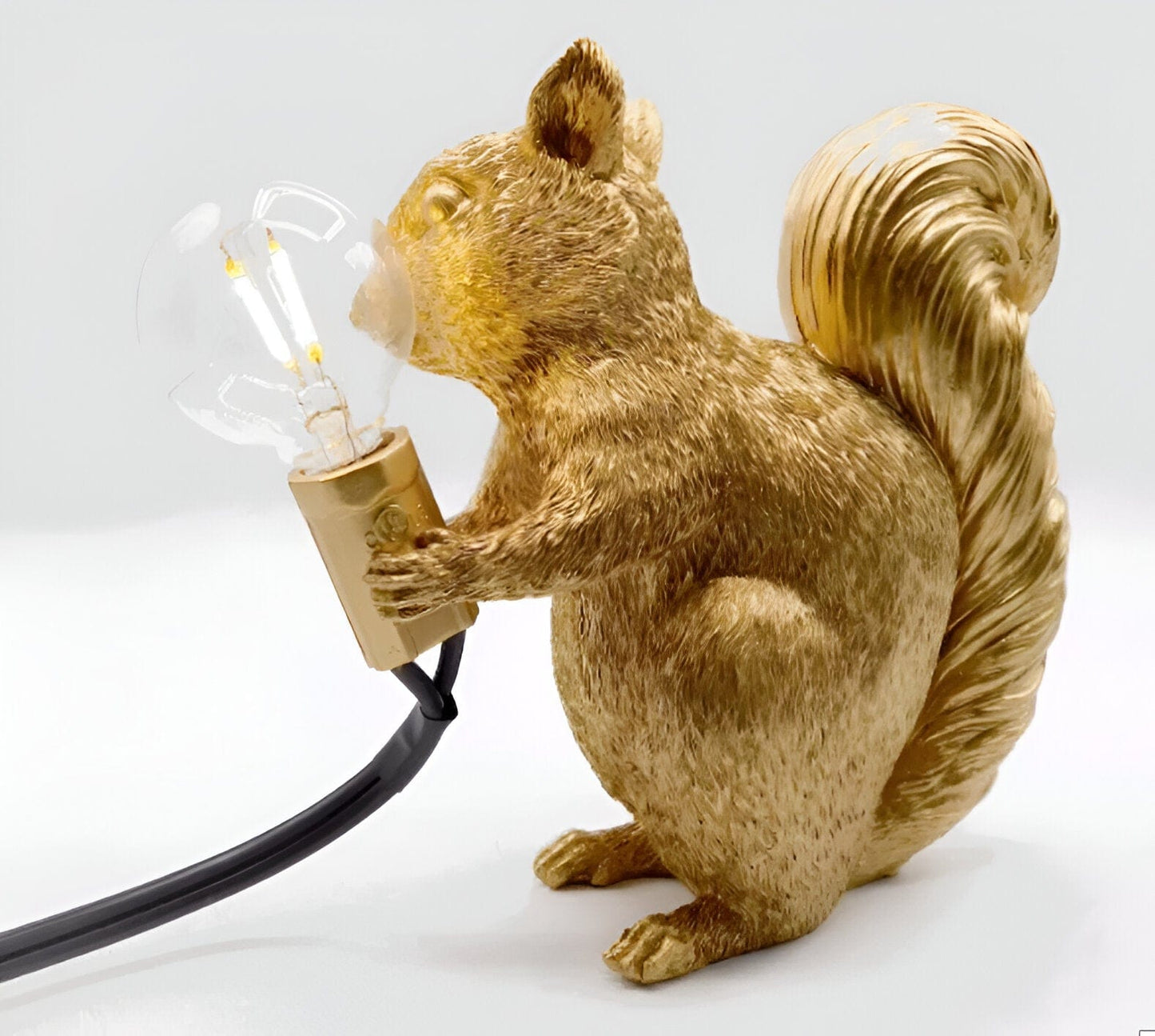 Resin LED Squirrel Table Lights