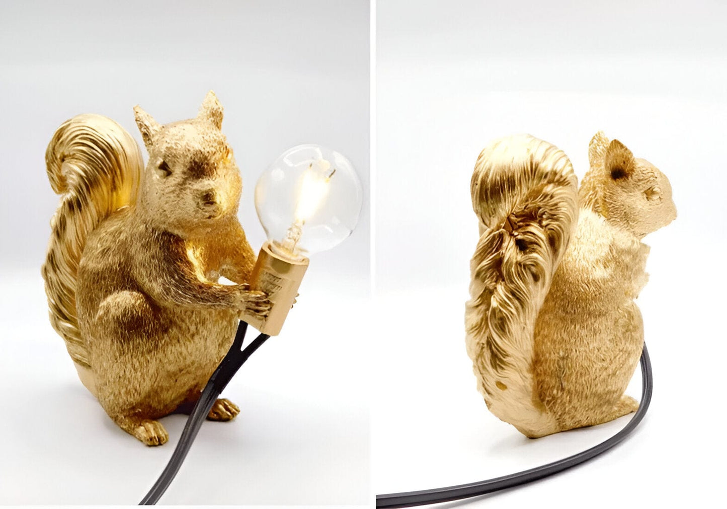 Resin LED Squirrel Table Lights