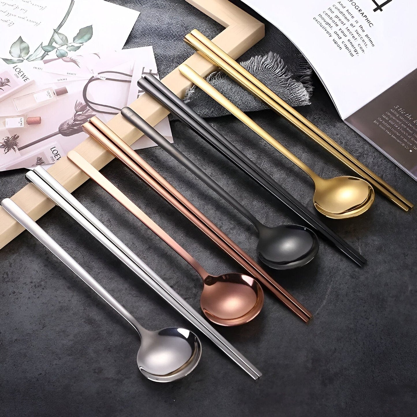 Long Handle Cutlery Set