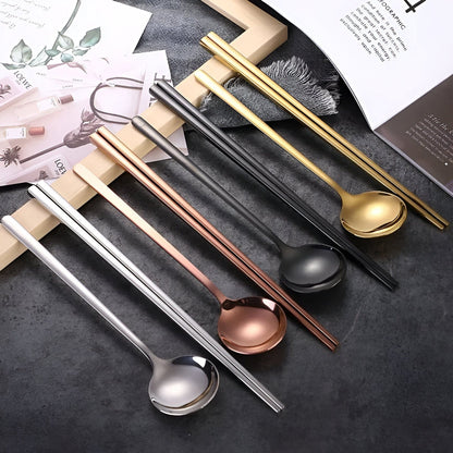 Long Handle Cutlery Set