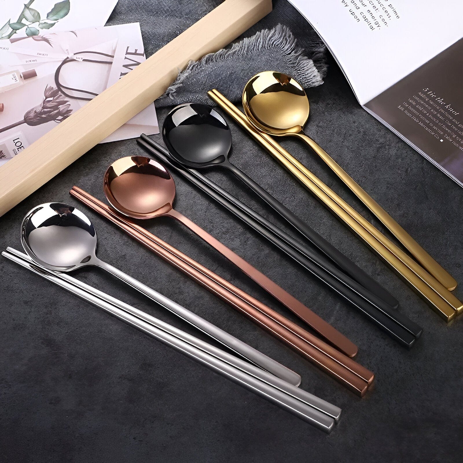 Long Handle Cutlery Set