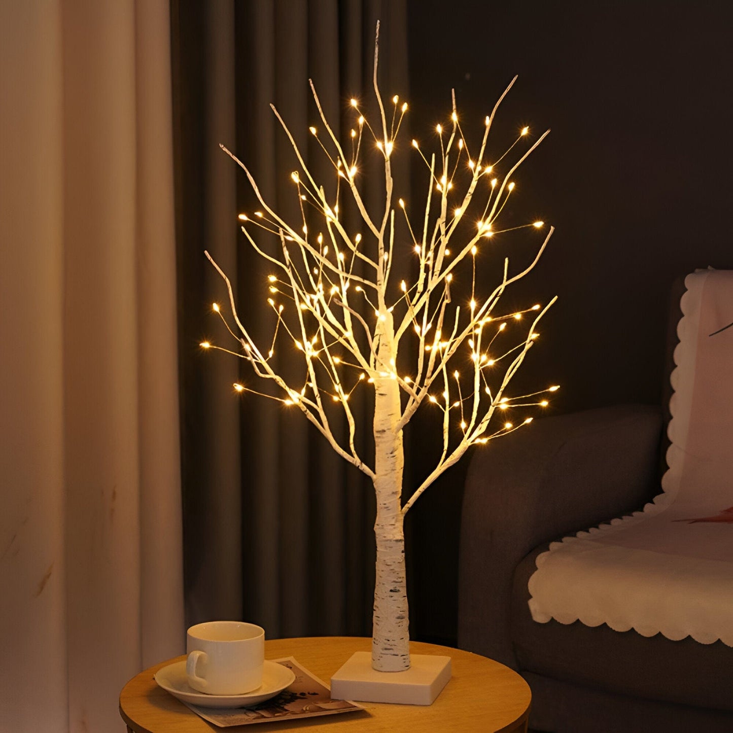 LED Birch Tree Lights lamp