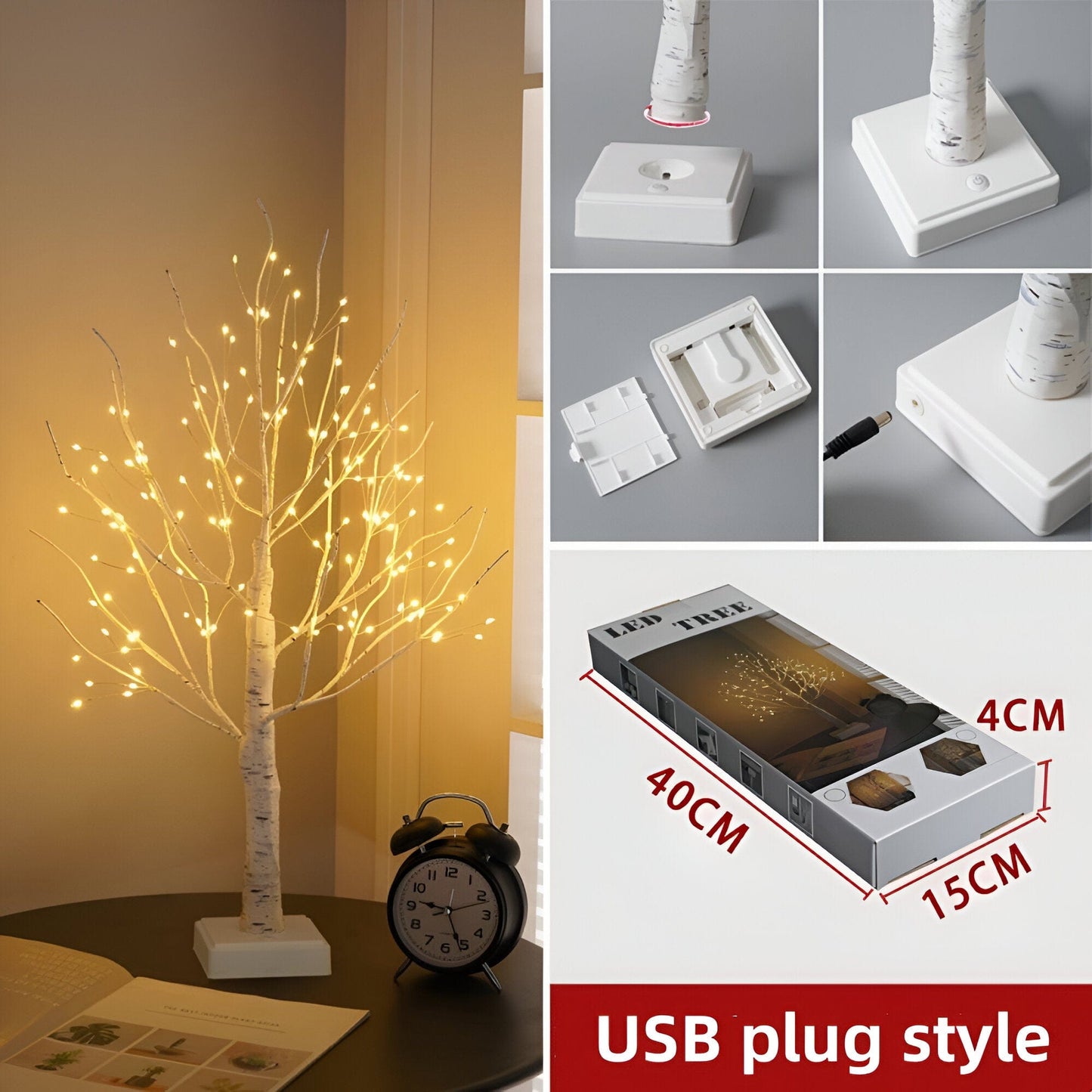 LED Birch Tree Lights lamp