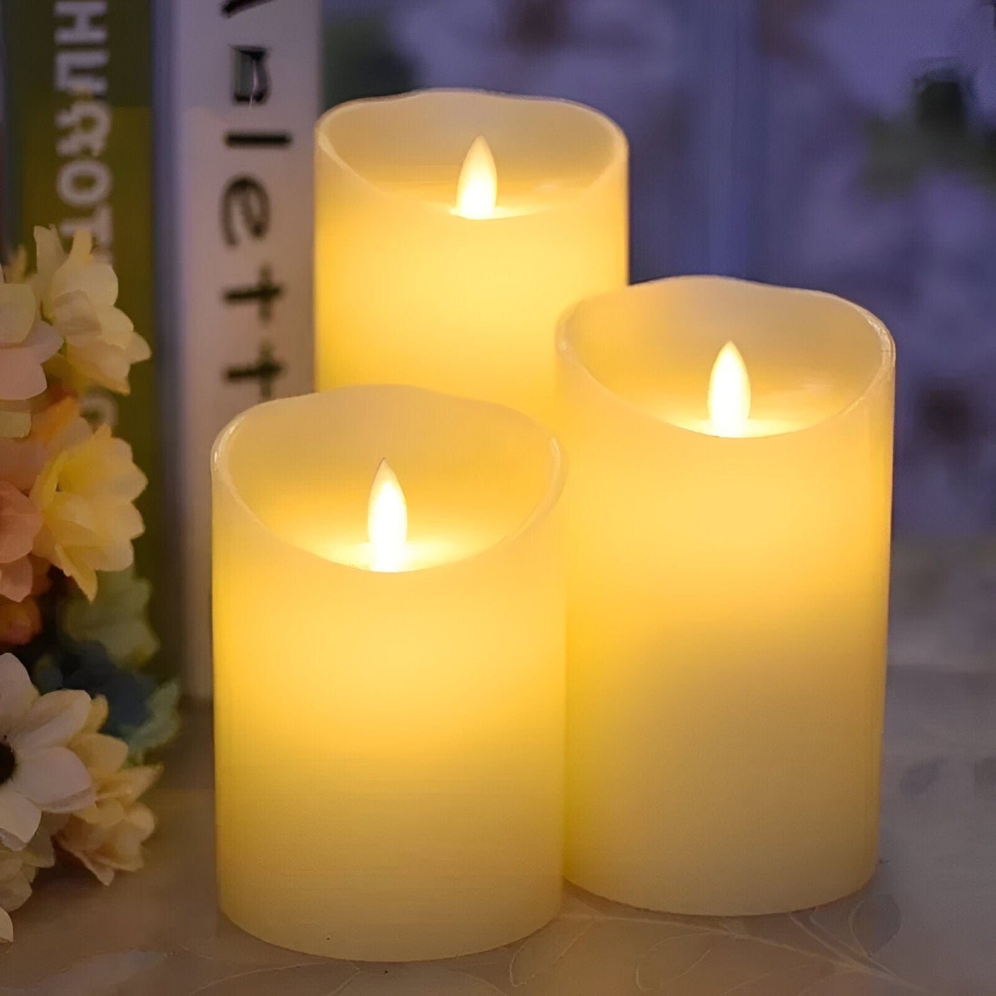 Flickering Pillar LED Candle