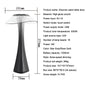 Table Lamp Touch Dimmable