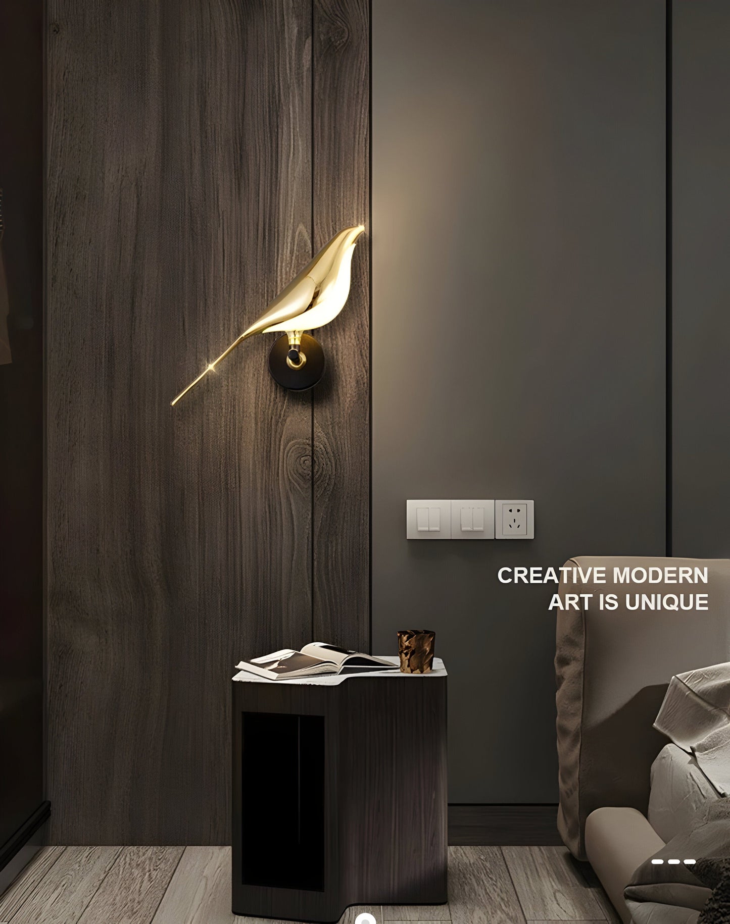 Sleek Magpie Sconce