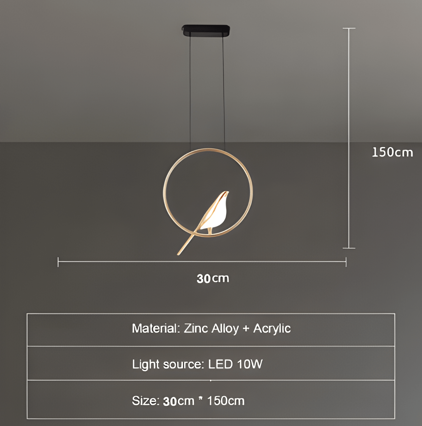 Contemporary Bird Wall Light