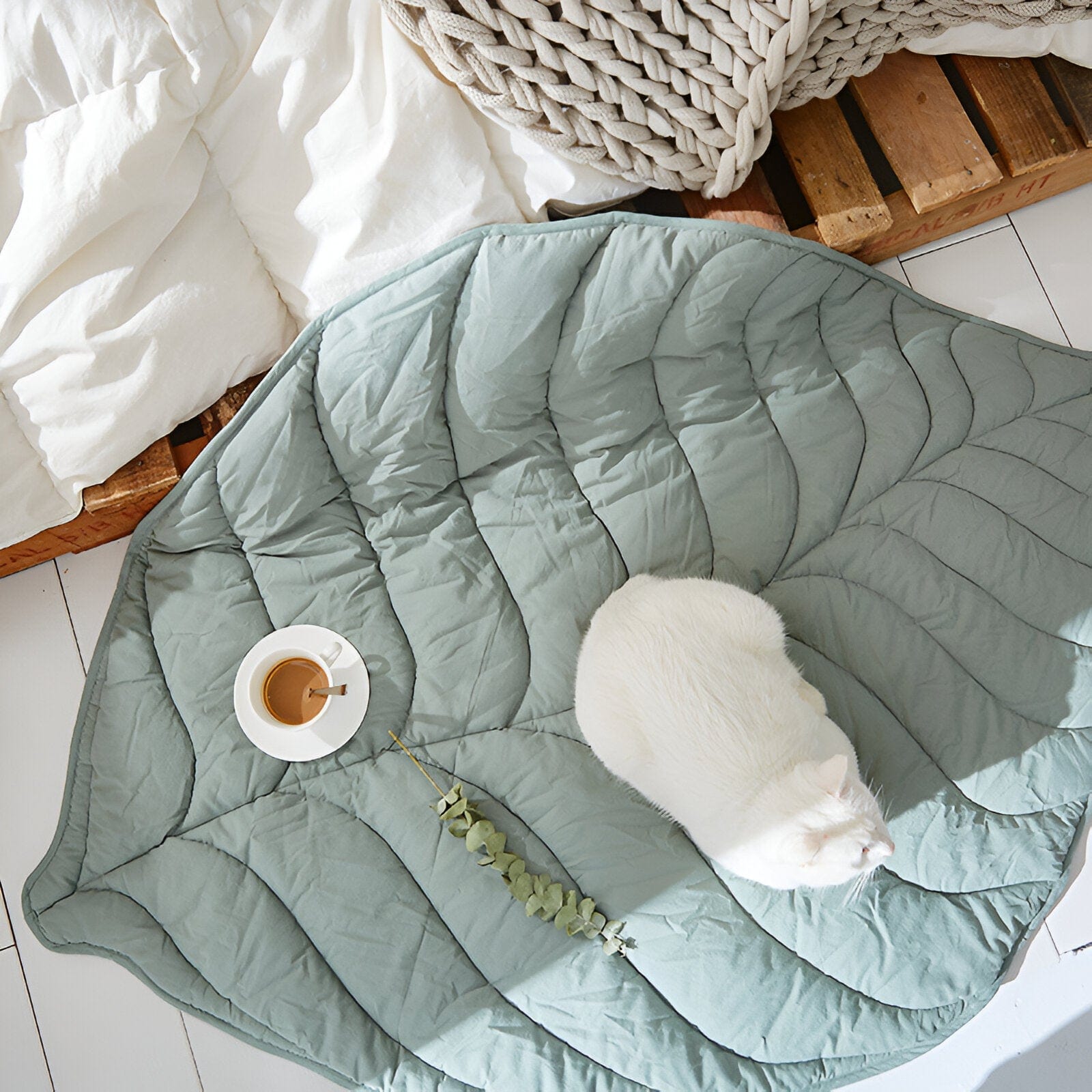 Leaf Shaped Throw Swaddle Blanket