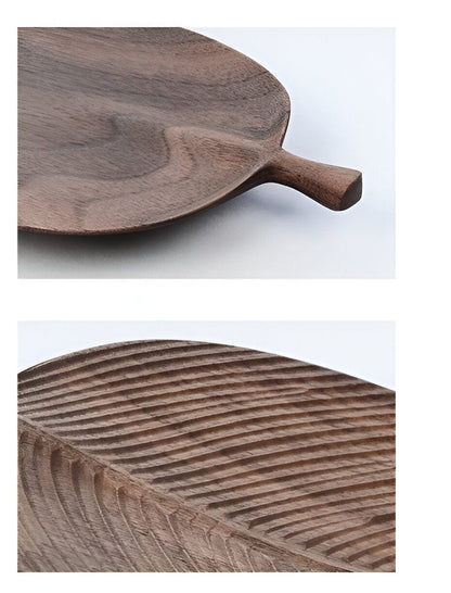 Wooden Leaf Serving Trays