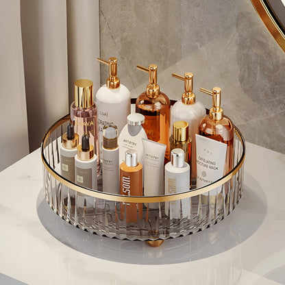 Luxury Rotating Perfume Organizer PET Tray