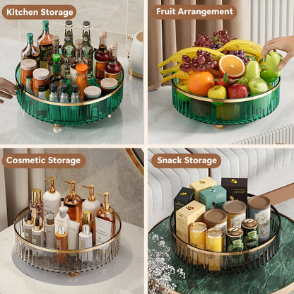 Luxury Rotating Perfume Organizer PET Tray