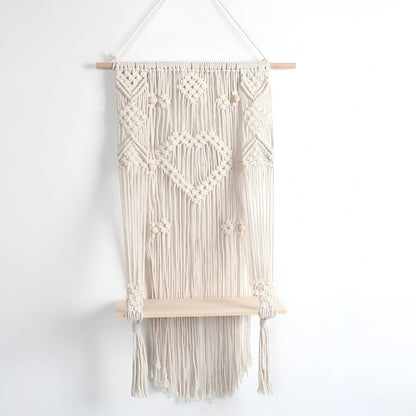   Bohemian Macramé Floating Shelf