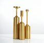 Gold Pillar Candle Holders