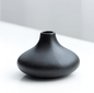 Black as Night Textured Ceramic Vases