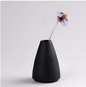 Black as Night Textured Ceramic Vases