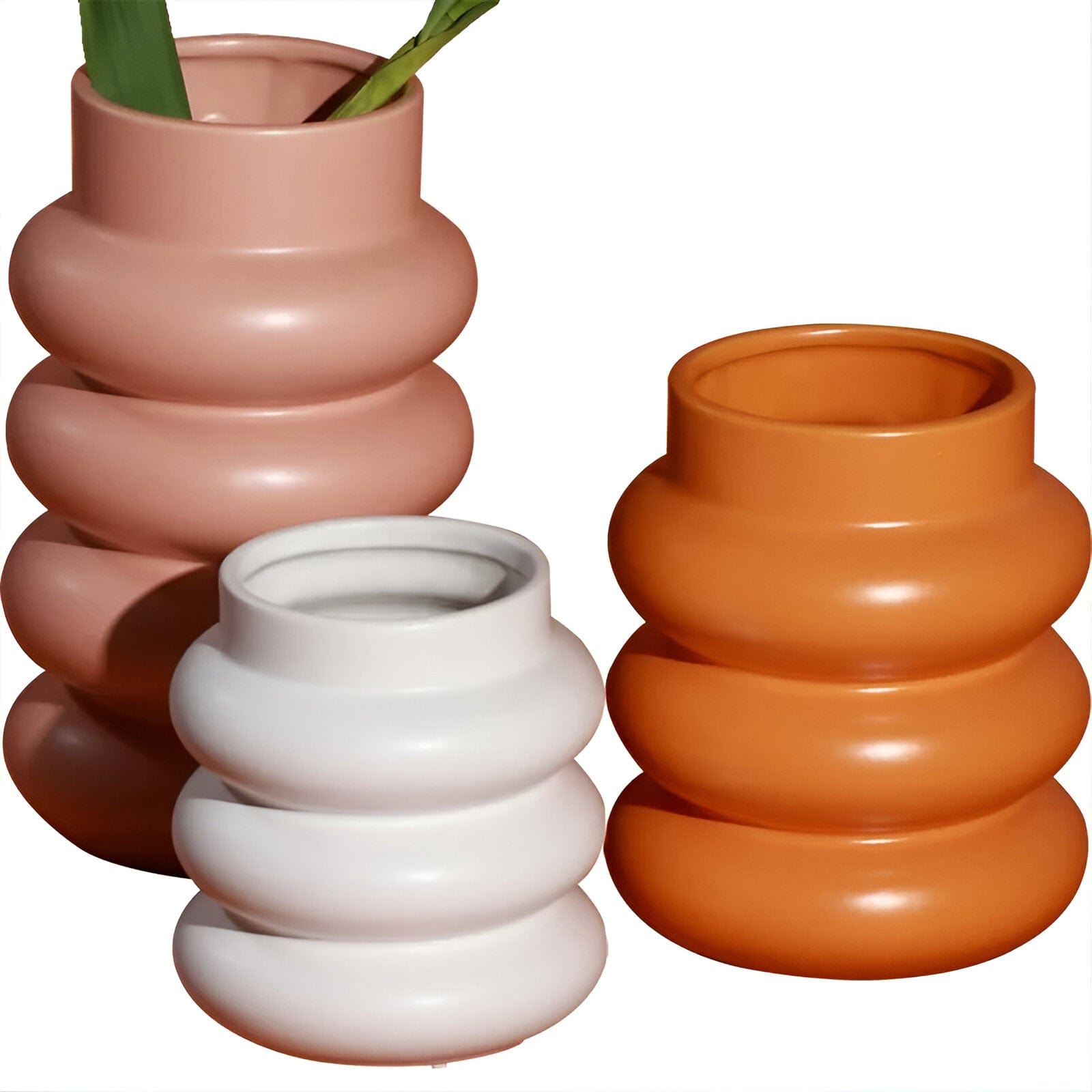 Chunky Rolls Ceramic Vase