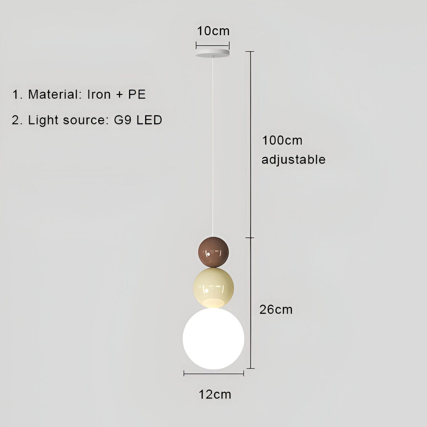 Nordic LED Bedroom Pendant Lamp