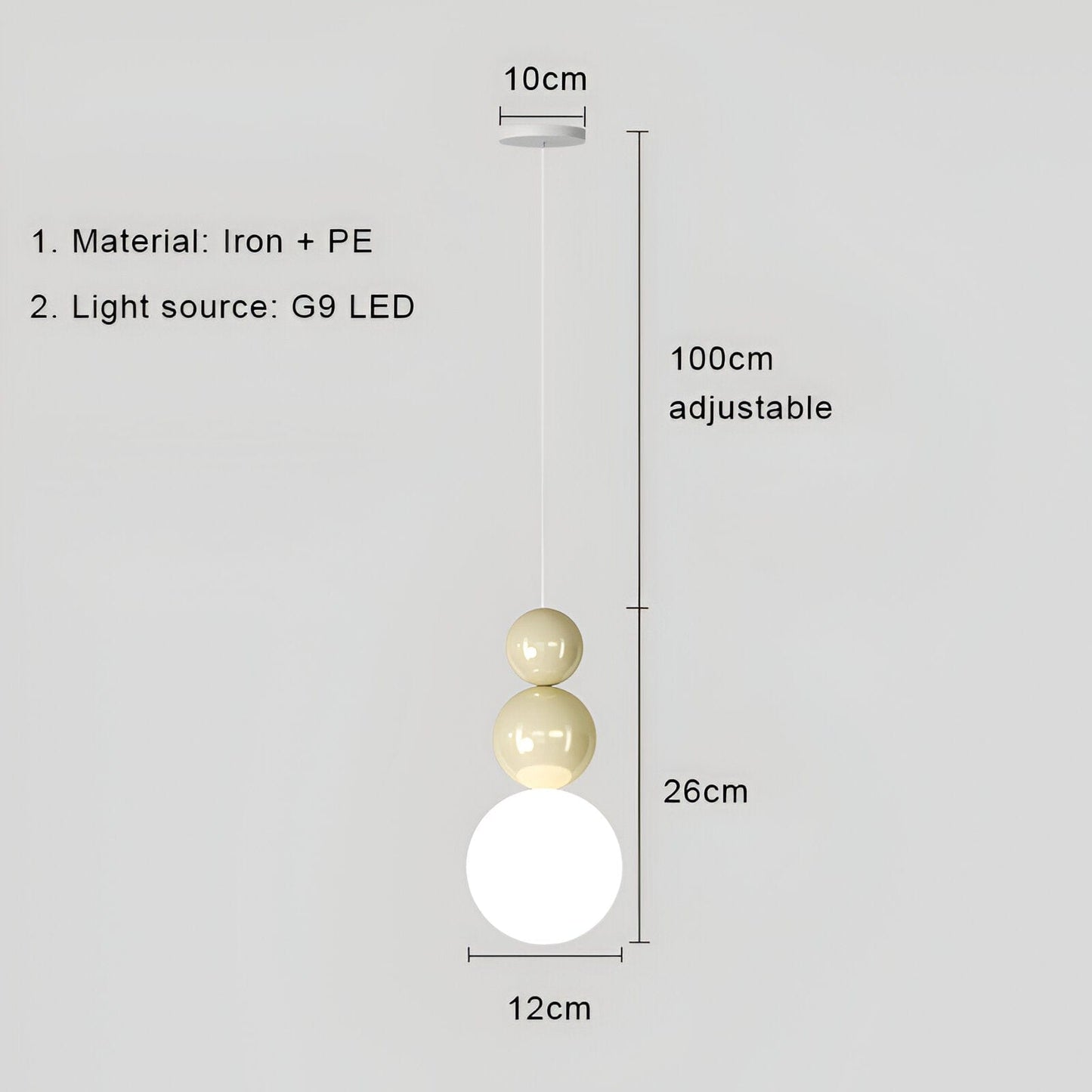 Nordic LED Bedroom Pendant Lamp