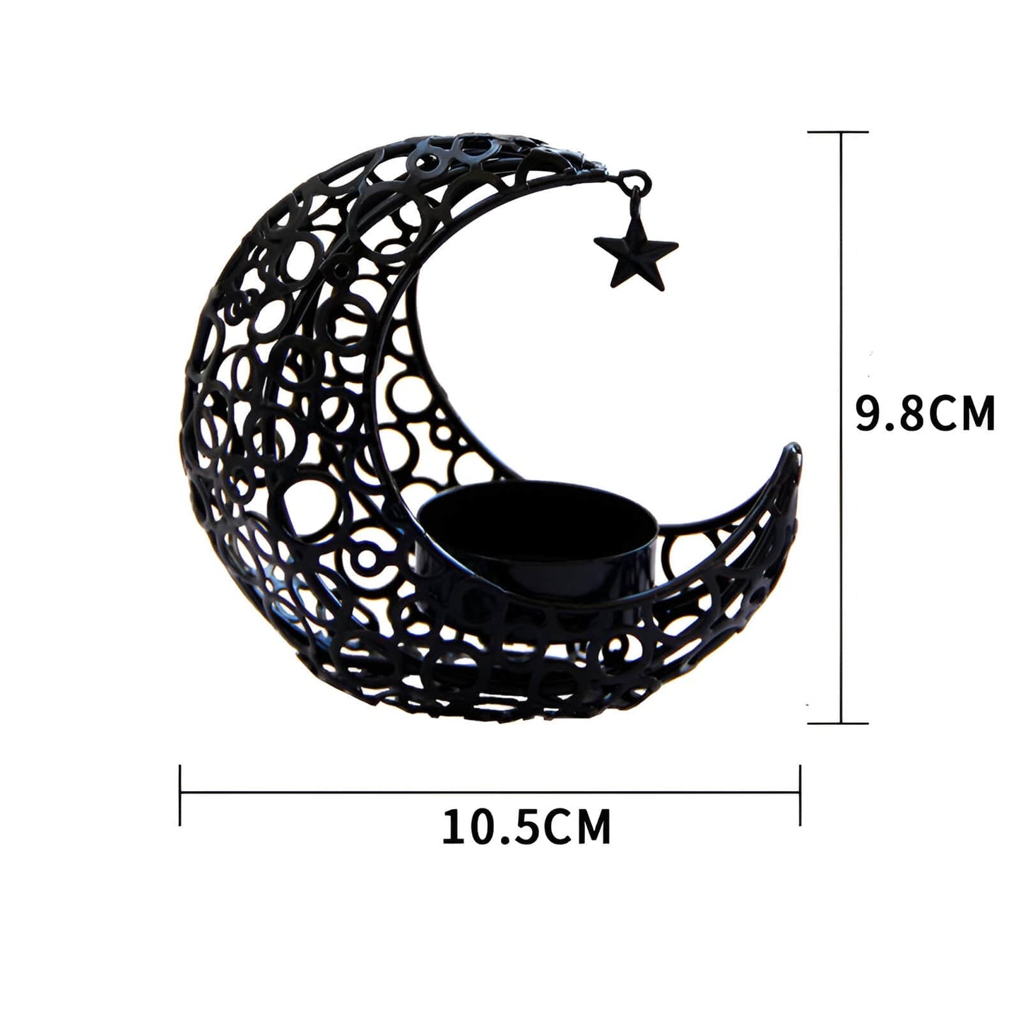 Light Luxury Crescent Candle Holder