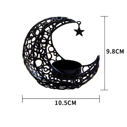 Light Luxury Crescent Candle Holder