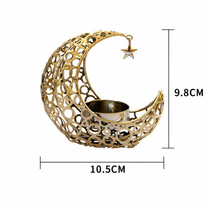 Light Luxury Crescent Candle Holder