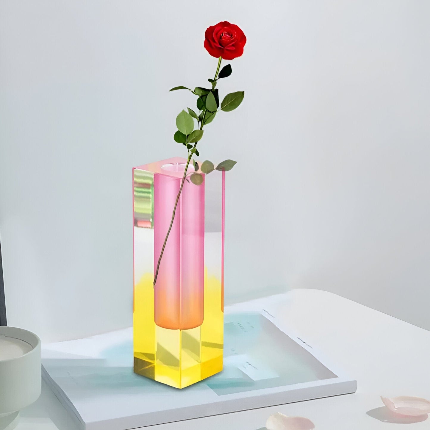 Modern Prism Acrylic Vase