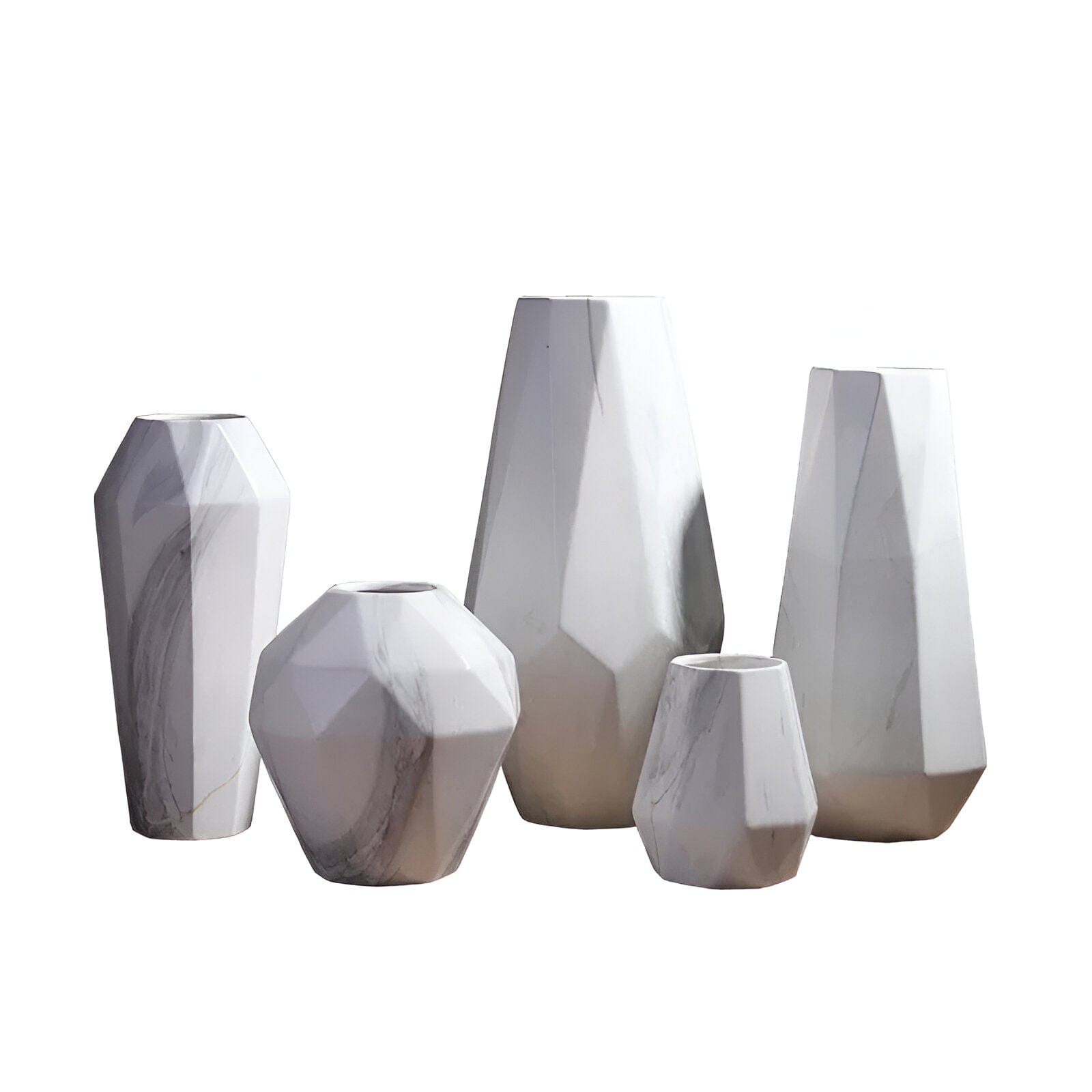 Geometric Marble Vases